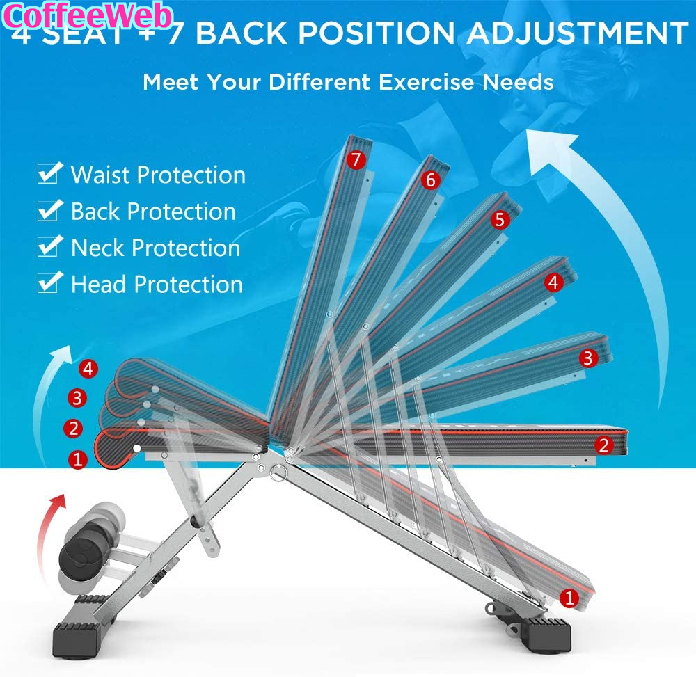 Panca Pesi YOLEO Multifunzione - Regolabile 7 Posizioni, Portata 300kg, Per Home Gym - Foto 7