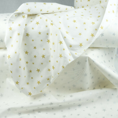 Meterware Sterne Stoff Baumwolle Baumwoll Jersey Stoff Sterne