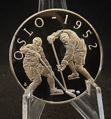 1952 Oslo History of The Olympic Games Bronze Coin US Franklin Mint