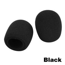 10 Pcs of Black Microphone Covers With Sponge Covers And Thickened Microphones