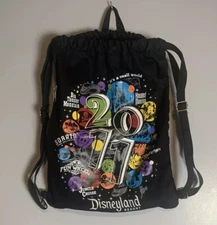 Walt Disney Parks Disneyland Resort  2011 Drawstring Backpack Cinch Sac
