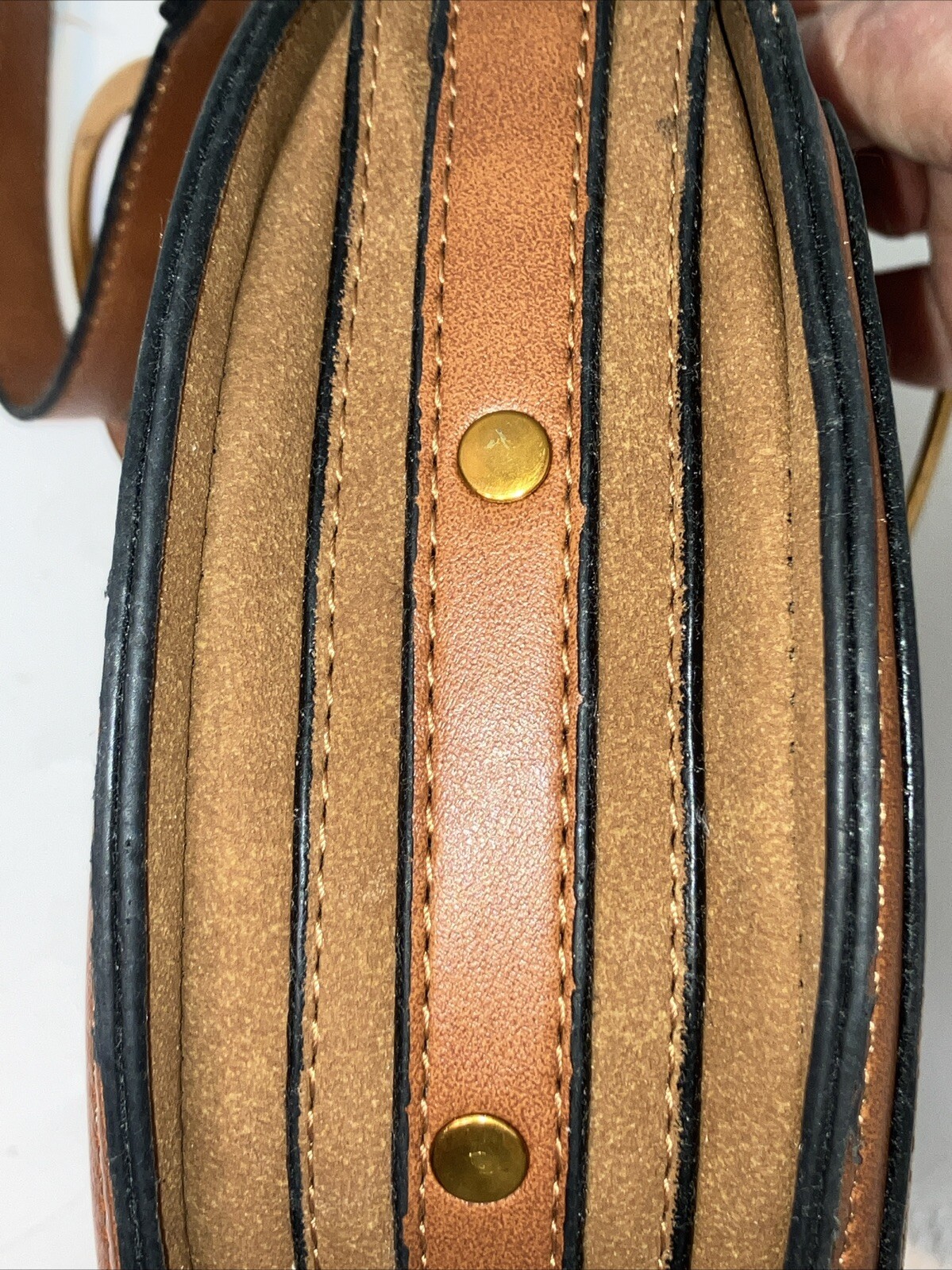 Small Cross Body Brown Round Pixie Bag Chloe Styl… - image 6