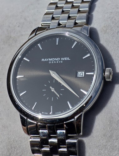 Raymond Weil Geneve SA Silver Toccata Men's Watch with Black Sunburst Dial