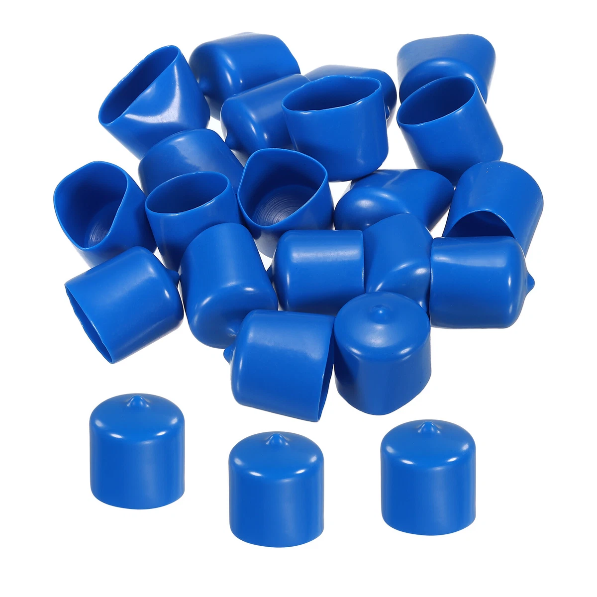 20pcs Rubber End Caps Cover 26mm Vinyl Screw Thread Protector