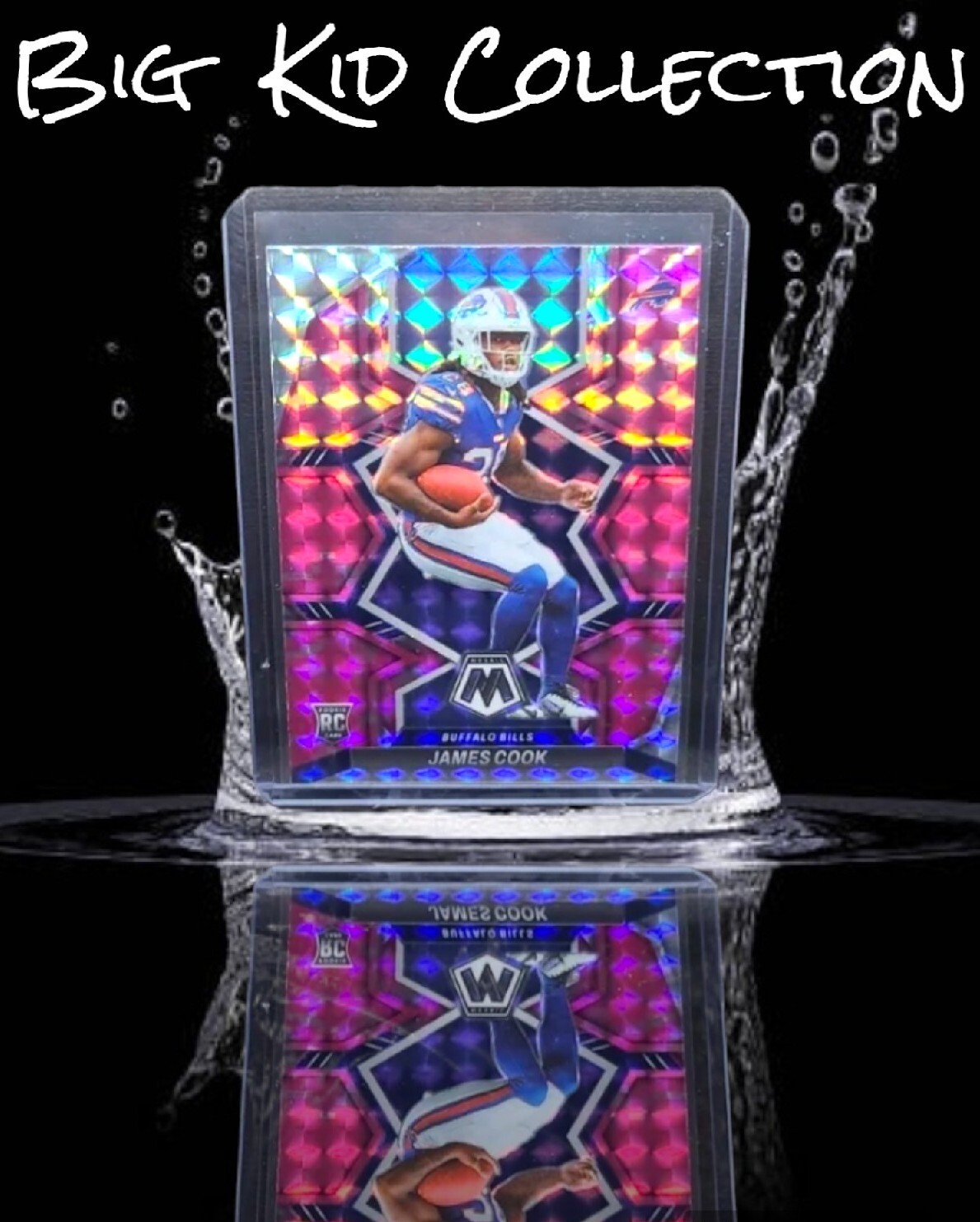 2022 Mosaic James Cook Rc Pink Camo Prizm #309. Bills