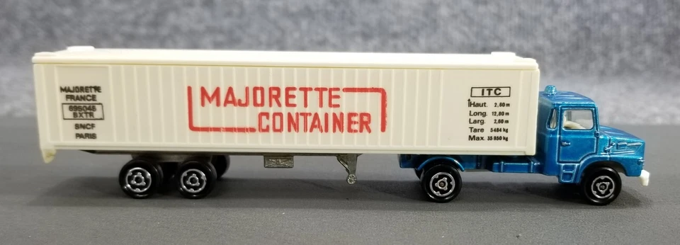 Majorette Scania Semi Truck & Trailer Container Made In France VTG - Image 3 of 4