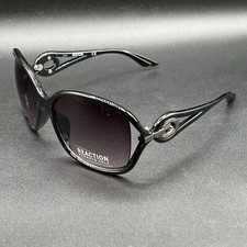 Kenneth Cole Reaction KC1232 Butterfly Sunglasses Black Gradient 61-16-125 NWOT
