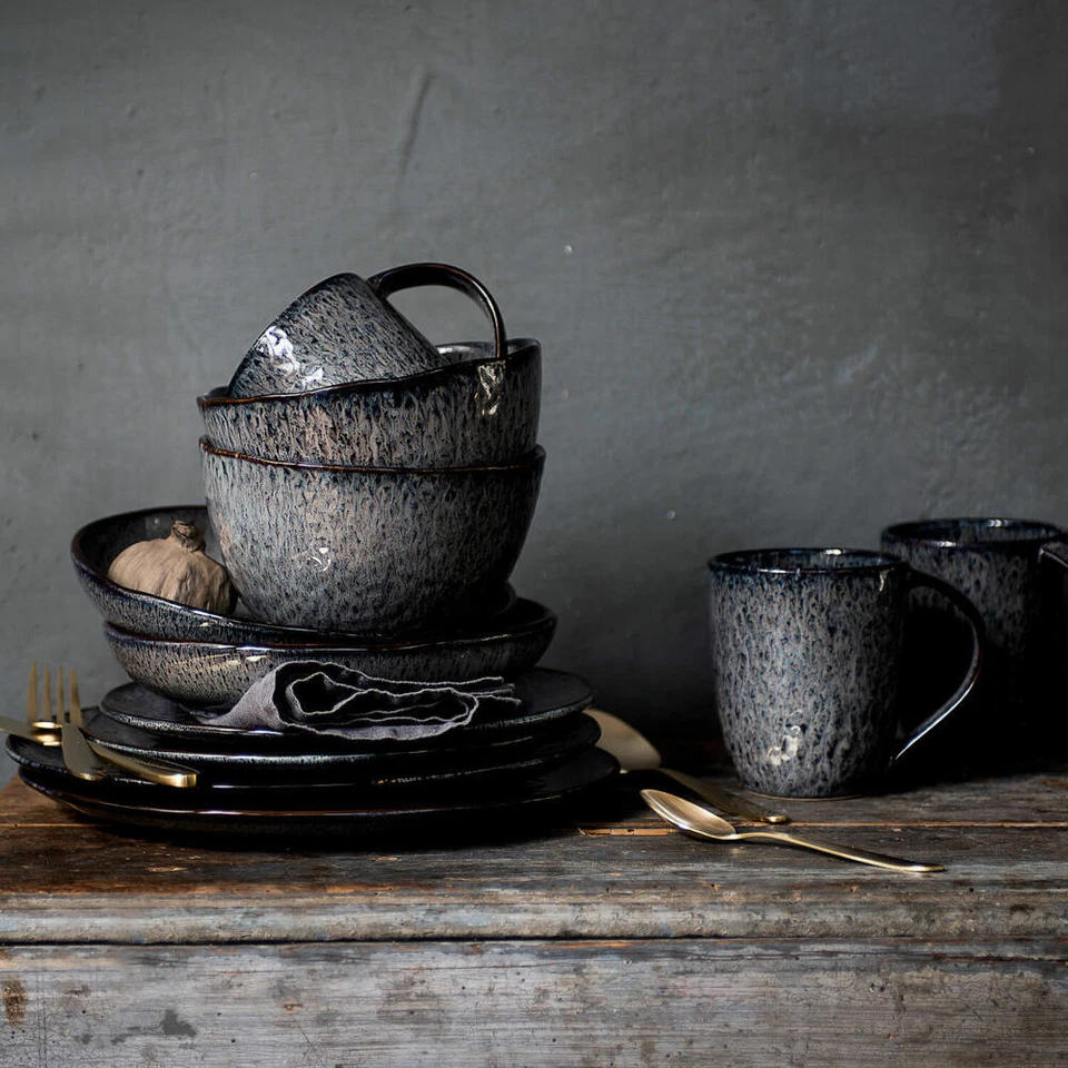 Leonardo Keramikteller MATERA Teller Speiseteller Keramik Anthrazit 20.7 cm - Bild 4 von 4