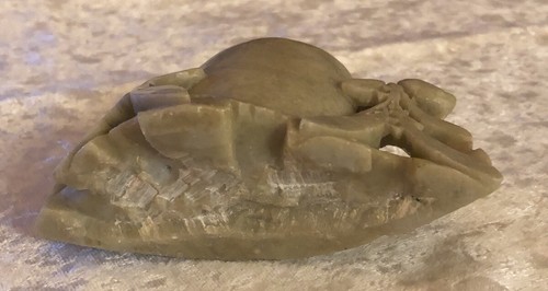 Vintage Carved Soapstone Brush Pot - Picture 6 of 10