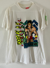 vintage 1989 Titan Sports WWF Ultimate Warrior T-Shirt (size M) made in the USA