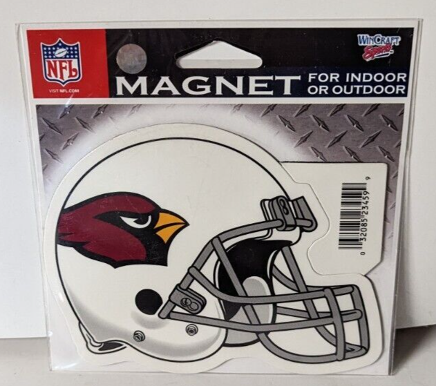 Arizona Cardinals 5-inch NFL Team Helmet Magnet for Indoor and Outdoor Use