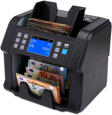 Banknotenzähler & Falschgeld-Detektor - Wertzähler für gemischte Stückelungen