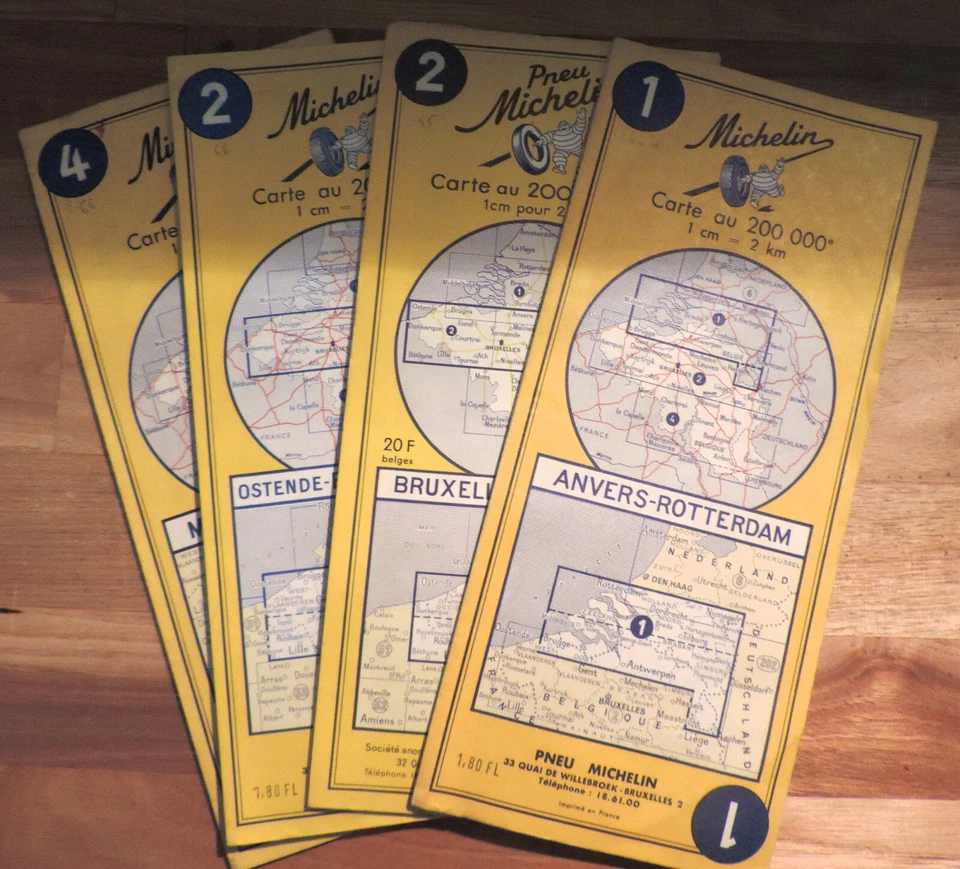 CARTE ROUTIERE MICHELIN, LOT SUR LA BELGIQUE - Photo 1/1