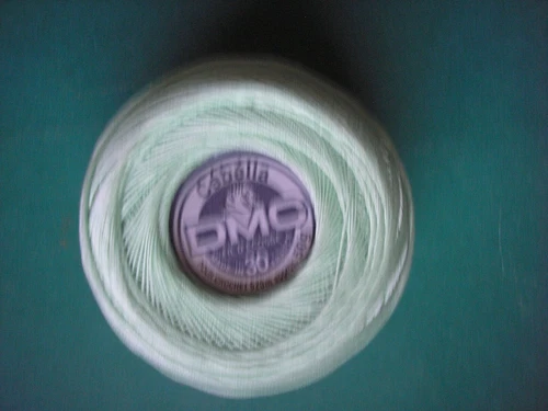 DMC Cebelia Combed Cotton Thread Size 30, 50g Ball, Colour 955 Light Nile Green