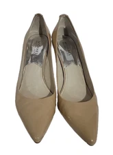 Michael Kors Beige Patent Leather Point Toe Stiletto Heels Pumps Shoes Size 9M