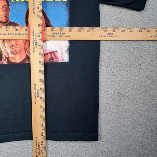 Vintage 2005 Nirvana Kurt Cobain Band T Shirt YOUTH SIZE Large Punk Anvil RARE - Picture 8 of 8