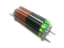 Power Distribution DIN Rail Terminal Block KN-T10 10AWG 30A 600V KONNECT-IT