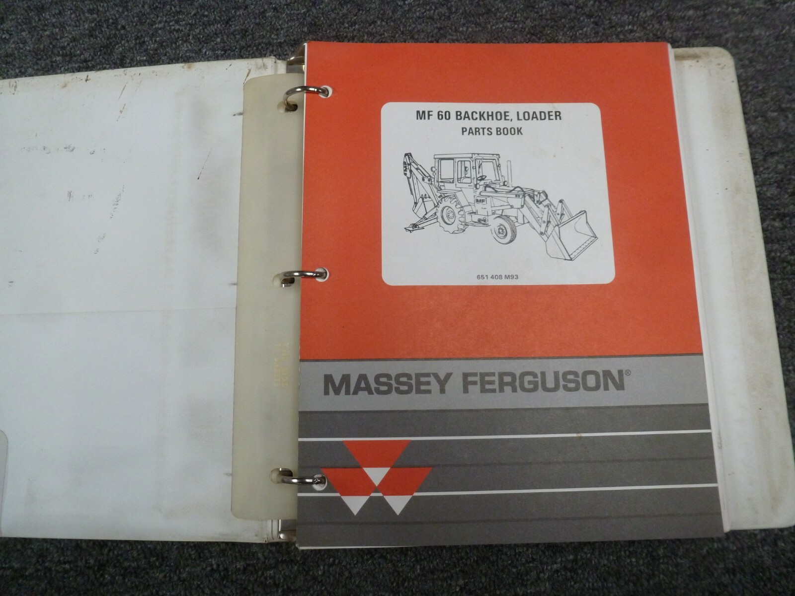 Massey Ferguson MF60 Backhoe Loader Parts Catalog Manual Book | eBay