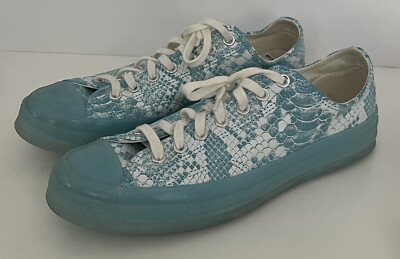 CONVERSE CHUCK TAYLOR GOLF LE FLEUR 9.5/11.5 LEATHER SKAKESKIN BLUE 173190C