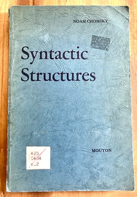 SYNTACTIC STRUCTURES by NOAM CHOMSKY 1971 NINTH PRINT FIRST BOOK MIT EX-LIB RARE