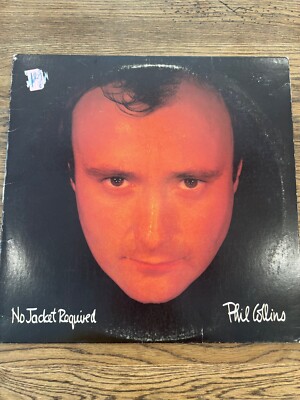 Phil Collins ''No Jacket Required'' Vinyl Record Album LP 81240-1-E 1985 Vintage