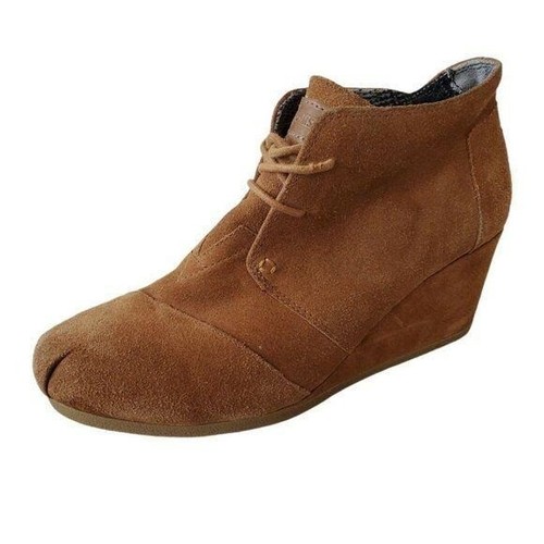 Toms Wedge Heel Booties Womens Size 11 