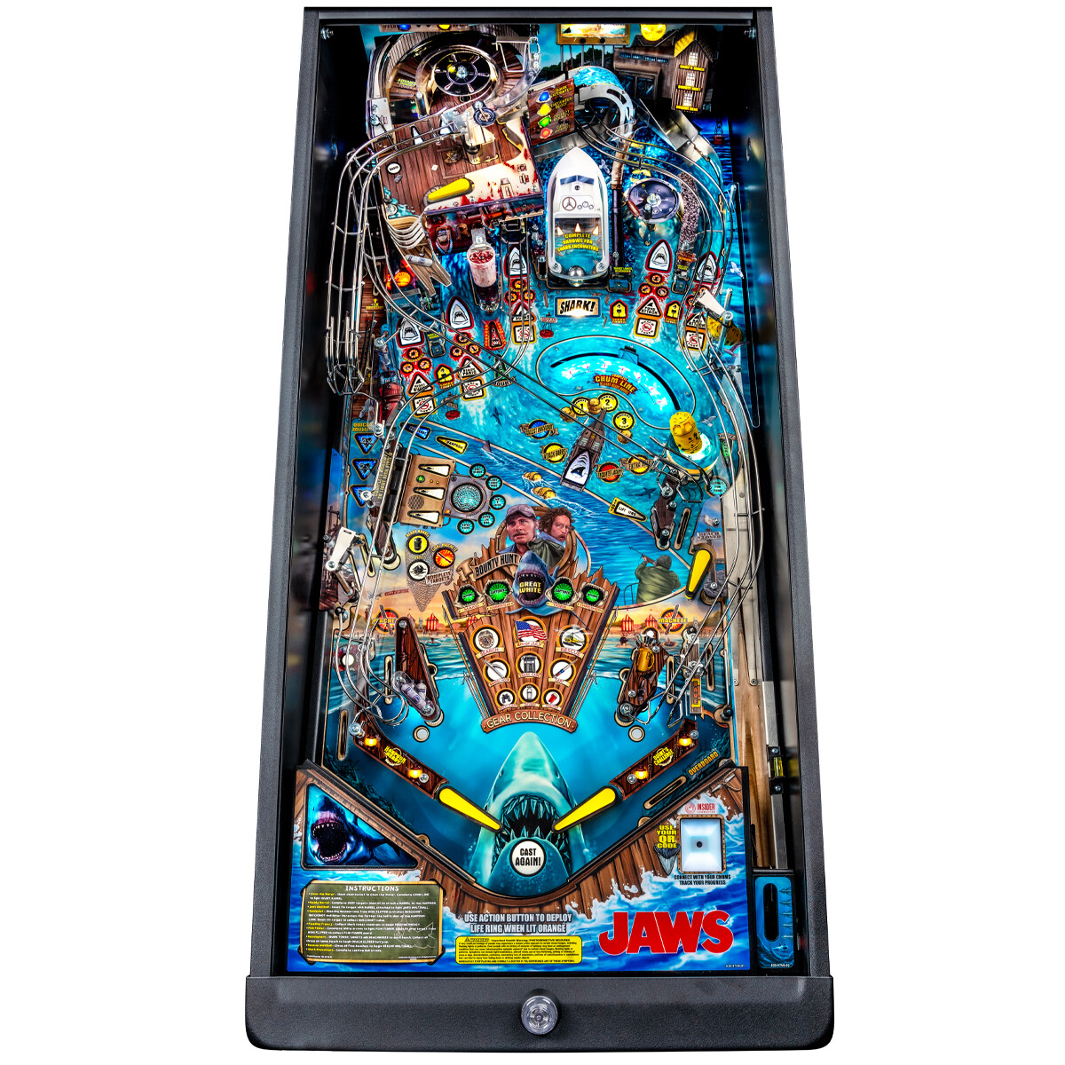 Stern Jaws Premium Pinball Machine With Installed Shaker Motor