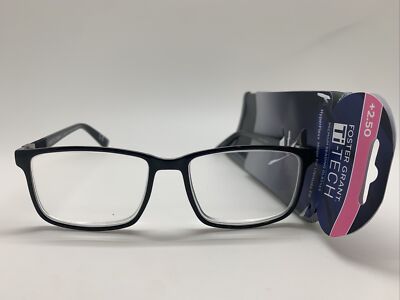   Foster Grant TI200 BLK TI TECH  2.50  Reading READERS Glasses