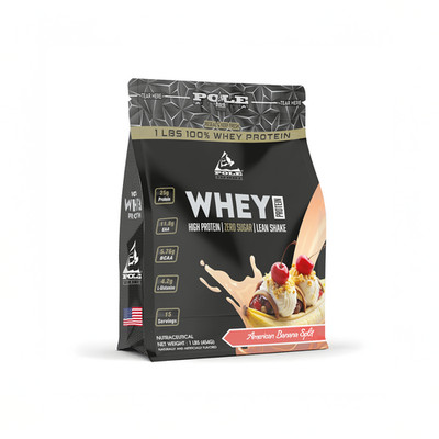 Pole Nutrition Whey protein High Protein Zero Sugar Lean Shake 1 lbs 15 Servings