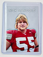 Nick Mangold Limited Edition Artist Signed Ohio State Buckeyes Trading Card 1/10