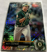 2017 Bowman Chrome Baseball Matt Chapman Oakland Athletics Mega Box Mojo #BCP110