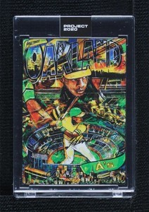 2020 Project 1980 Topps /4046 Rickey Henderson Andrew Thiele #185 HOF