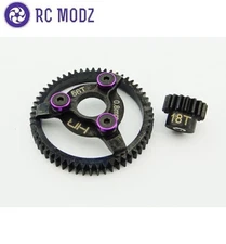 Hot Racing STE256 Traxxas 2wd Slash Rustler 18/58t Steel Pinion / Spur Gear Set