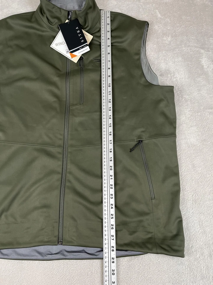 Sitka Jetstream Vest Mens XL Deep Lichen Softshell Outdoor Hunting Jacket New - Image 4 of 4