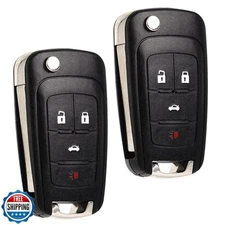 SUPALAND Flip Key Fob Replacement Fits for Chevy Cruze Equinox Camaro Impala 