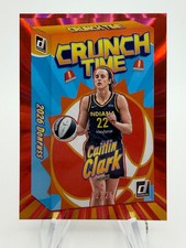 2026 WNBA Donruss CAITLIN CLARK Crunch Time Red Holo Laser /25 #14 Indiana Fever