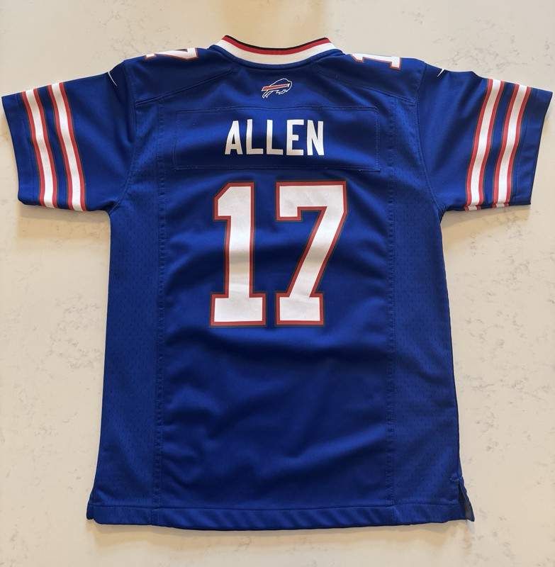 Nike Buffalo Bills Josh Allen #17 Blue NFL Football Jersey, Size Youth M