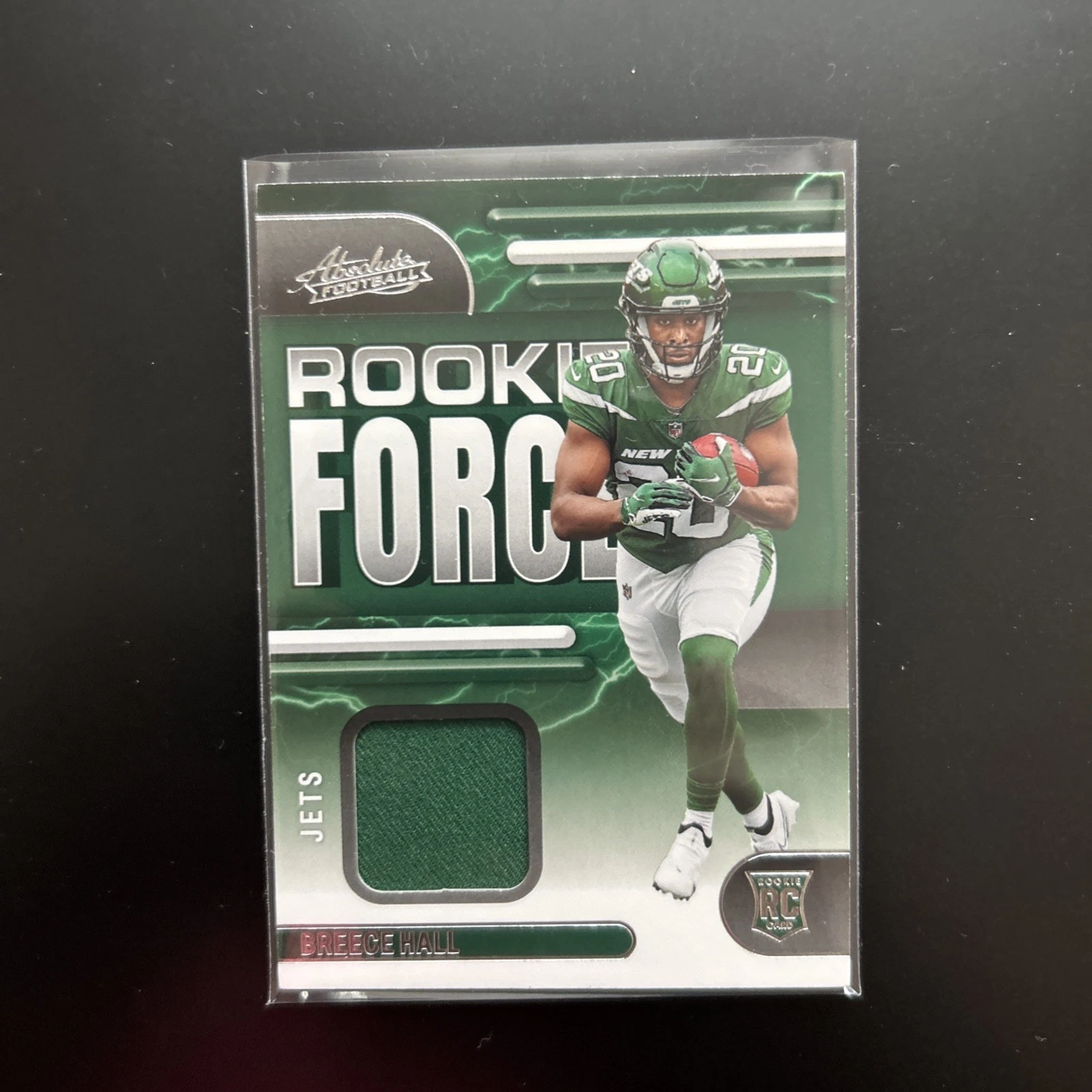 Breece Hall Panini Absolute Rookie Force Memorabilia #RF13 Base