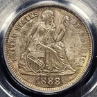 UNC Silver 1888 Seated Liberty 10 Cents Dime | PCGS MS63