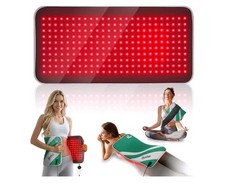 24" x 12" Large Red Light Therapy Pad, 250 LEDs Adjustable Timer  Power Levels