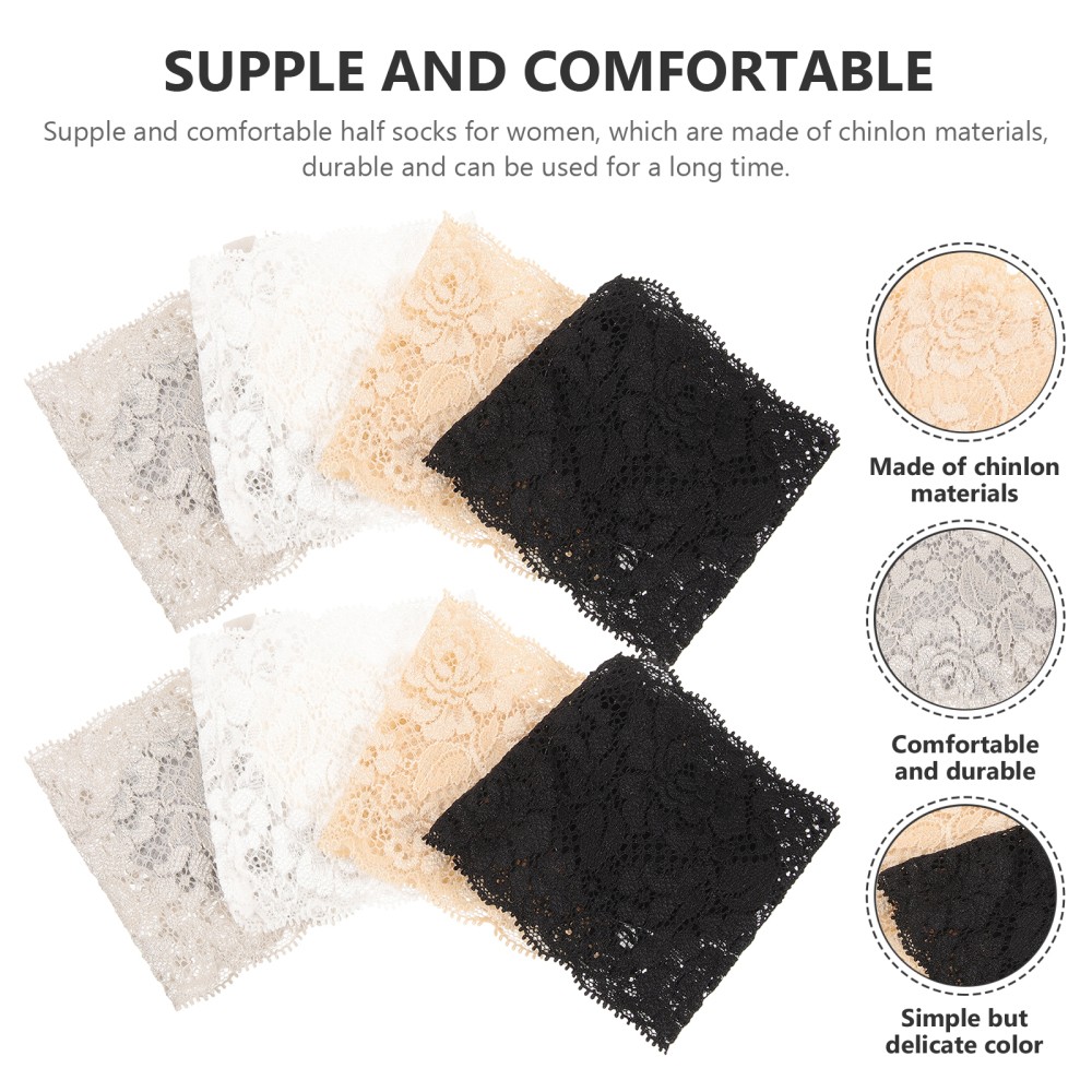 SAOLA 4 Paia Calze Antiscivolo Avampiede Uomo Miss Donna Mezza Suola Senza Punta