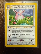 Light Wigglytuff 54/105 Neo Destiny 1st Edition Pokemon TCG Vintage Card WOTC Bi