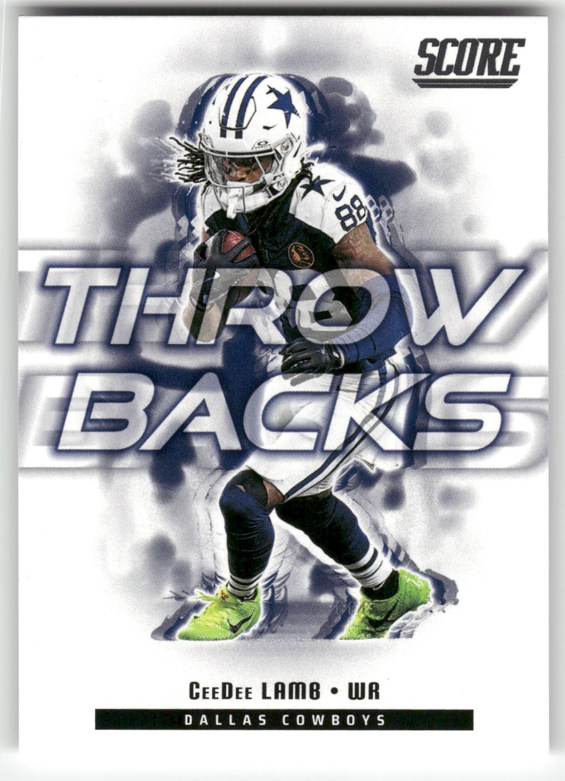 2025 Score Throwbacks CeeDee Lamb #25 Dallas Cowboys