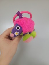 RARE 2006 Tesco Stores - Hedgehog - Small Plush Soft Toy Pink Green Pram Toy
