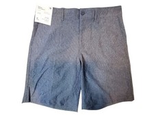 Goodfellow Co Hybrid Swim Shorts W32 9-Inch Inseam UPF 50 Navy Textured design