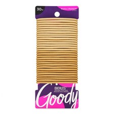 Goody Ouchless Elastic Hair Ties - 30 Ct, Blonde, 4MM Rubber Bands for Hair, Pai