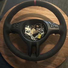 2001-2006 Bmw E39 E53 E46 325 525 X5 Steering Wheel Oem 540 530 Suede Leather