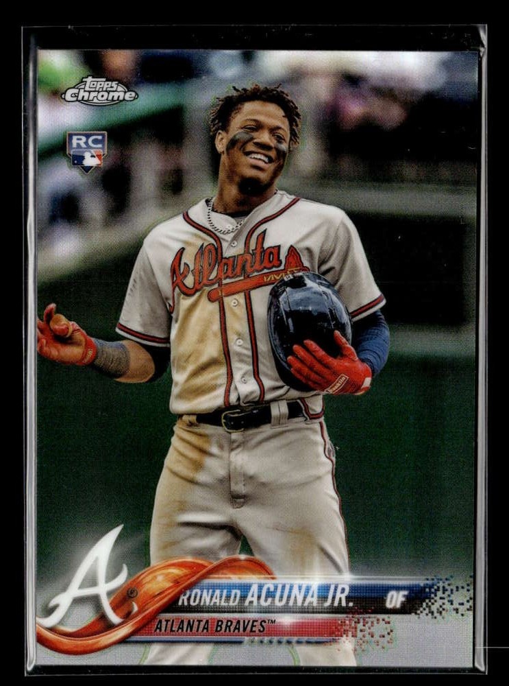 2018 Topps Chrome Update Ronald Acuna Jr. Rookie Refractor /250 #HMT25 UZ2363