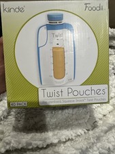 40 Pack Kiinde Foodii Twist Pouches 6oz Breastmilk, Formula, or Pureed Food. New