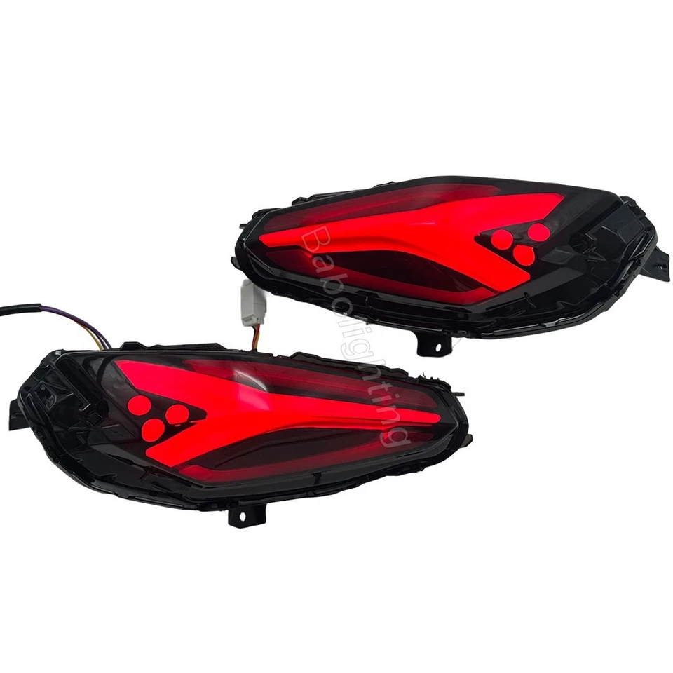LED Rear Tail Light with Running Brake Turn Signal Lamp For Yamaha XMAX 300 2024 - Image 4 of 4